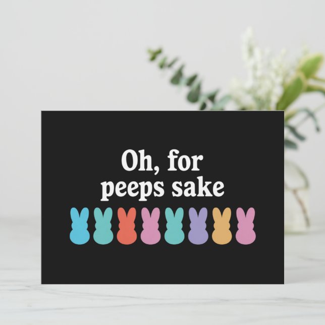 Happy Easter Bunny Christian Religious Carnival  Invitation (Standing Front)