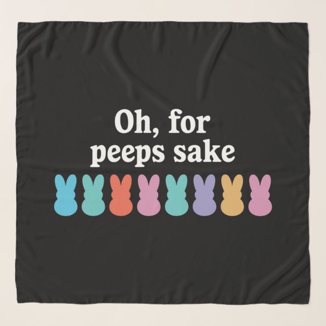 Happy Easter Bunny Christian Religious Carnival  Scarf (Front)