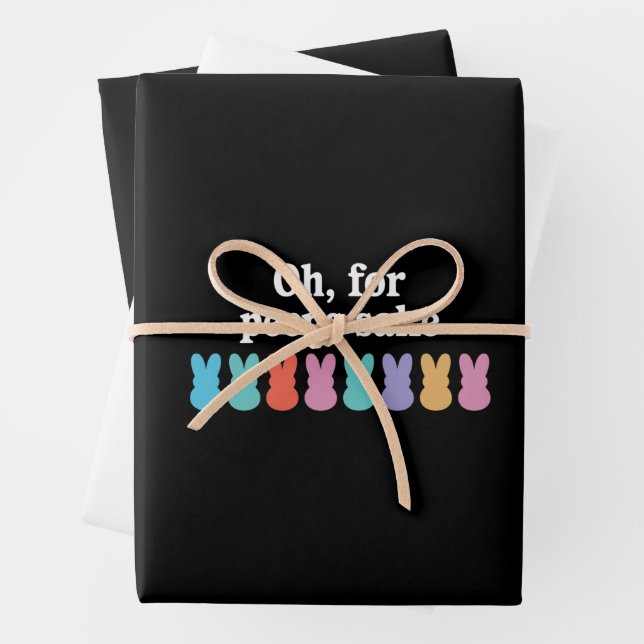 Happy Easter Bunny Christian Religious Carnival  Wrapping Paper Sheets (In situ)