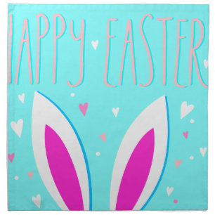 happy easter bunny cloth napkin
