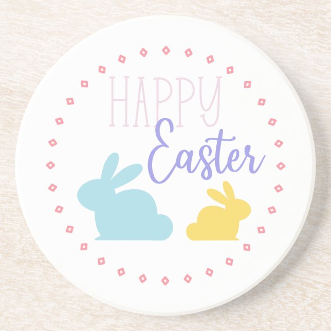 Happy Easter Bunny Coaster (Front)