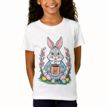Happy Easter Bunny Coffee lover Break Scene  