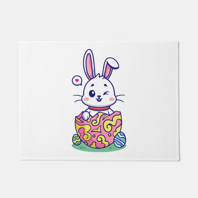 Happy Easter  Bunny collection 2 Doormat (Front)