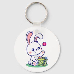 Happy Easter Bunny collection 3 Keychain