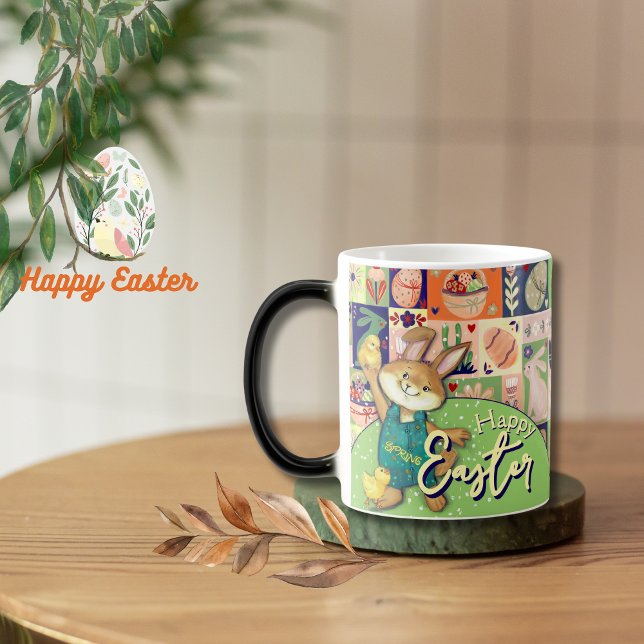 Happy Easter Bunny Colorful Collage Mug (Happy Easter Bunny Colorful Collage Mug )