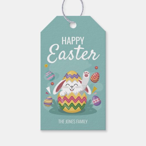 Happy Easter Bunny  Colorful  Gift Tags