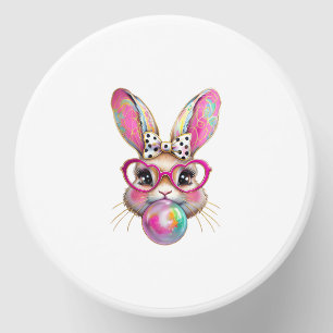 Happy Easter Bunny Coquette Bow Brushstroke Easter Mini Candle Favors