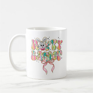 Happy Easter Bunny Coquette Bow Coffee Mug