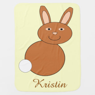 Happy Easter Bunny Custom Baby Blanket
