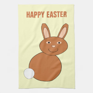 Happy Easter Bunny Custom Kitchen Towel