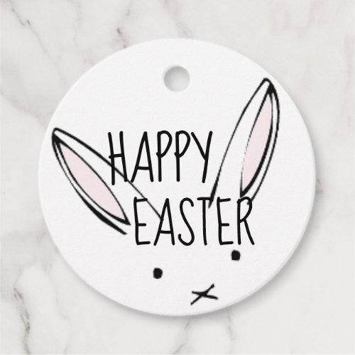 Happy Easter Bunny Customizable Favor Tag