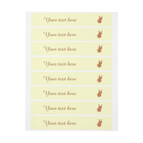 Happy Easter Bunny Customizable Labels