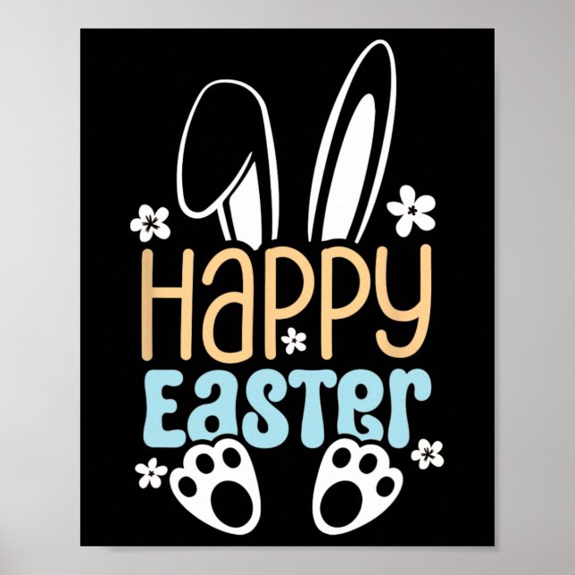 Happy Easter Bunny - Cute Easter Design For Boys G Poster (Front)
