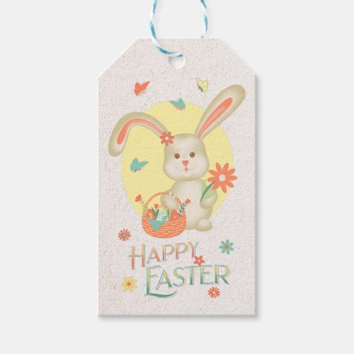 Happy Easter Bunny Cute Personalized Gift Tags