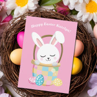 Happy Easter Bunny Cute Pink Custom Children's