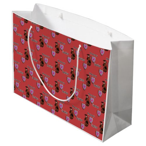 Happy easter bunny design large gift bag