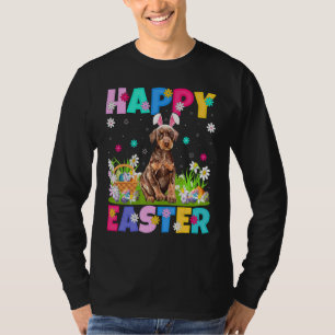 Happy Easter Bunny Doberman Pinscher Dog Easter Su T-Shirt