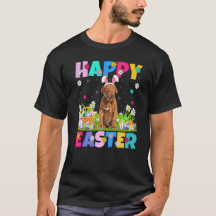 Happy Easter Bunny Dogue De Bordeaux Dog Easter Su T-Shirt