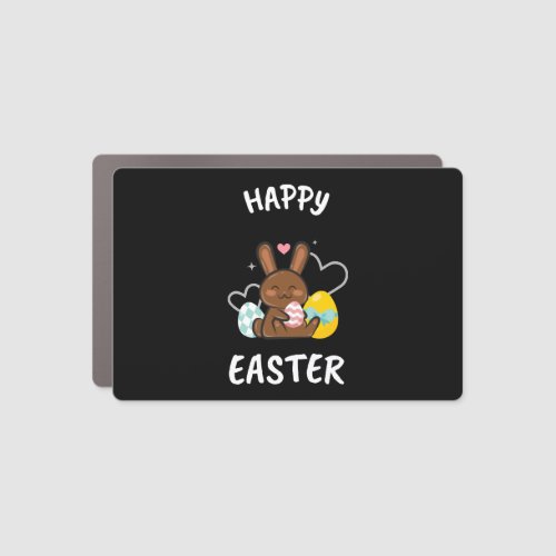Happy Easter Bunny Easter Day Car Magnet