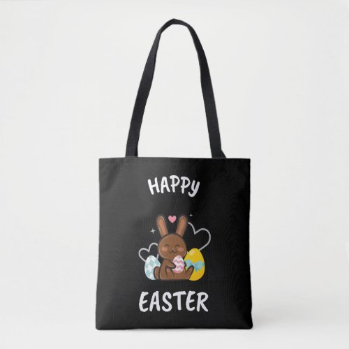 Happy Easter Bunny Easter Day Tote Bag