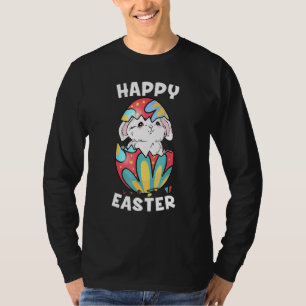 Happy Easter Bunny Easter Egg Funny Boys Girls Kid T-Shirt