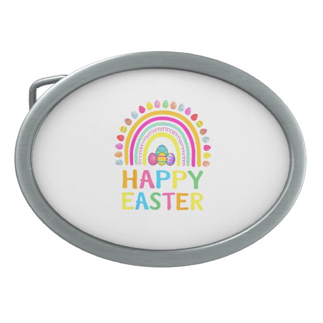 Happy Easter Bunny Easter Egg Hunt Easter Women Gi Belt Buckle (Front)