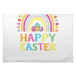 Happy Easter Bunny Easter Egg Hunt Easter Women Gi Cloth Placemat