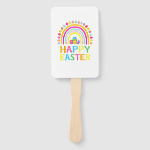 Happy Easter Bunny Easter Egg Hunt Easter Women Gi Hand Fan