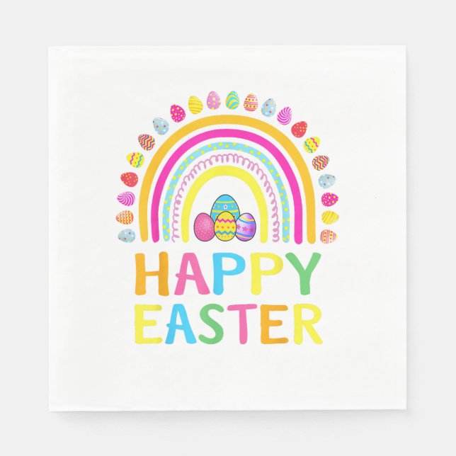 Happy Easter Bunny Easter Egg Hunt Easter Women Gi Napkins (Front)