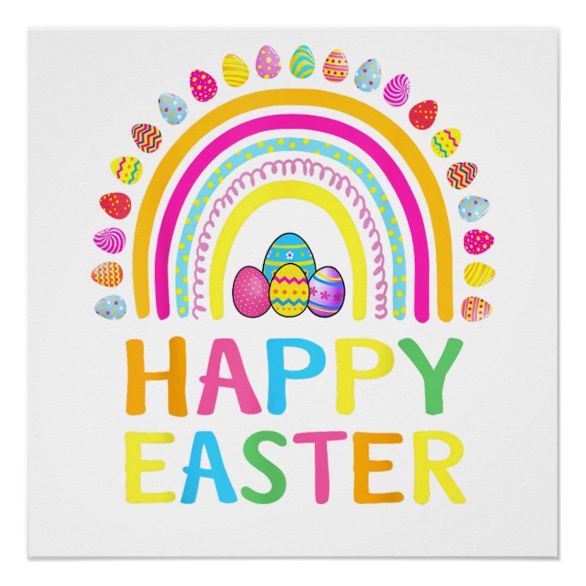 Happy Easter Bunny Easter Egg Hunt Easter Women Gi Poster (Front)