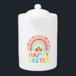 Happy Easter Bunny Easter Egg Hunt Easter Women Gi Teapot<br><div class="desc">Happy Easter Bunny Easter Egg Hunt Easter Women Girl Rainbow T-Shirt</div>