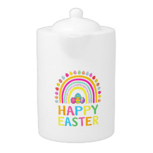 Happy Easter Bunny Easter Egg Hunt Easter Women Gi Teapot