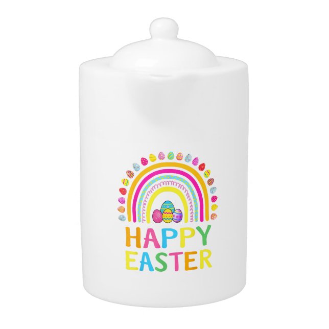 Happy Easter Bunny Easter Egg Hunt Easter Women Gi Teapot (Front)