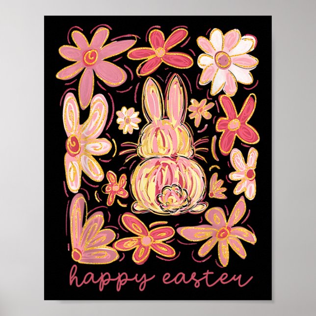 Happy Easter Bunny Easter Egg Hunt Squad Easter Wo Poster (Front)