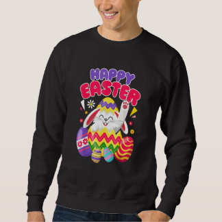 Happy Easter Bunny Easter Eggs Sweatshirt