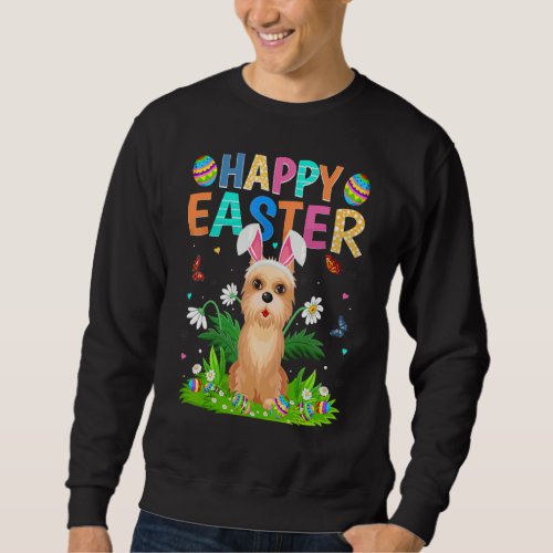 Happy Easter Bunny Egg  Cairn Terrier Dog Easter S Sweatshirt