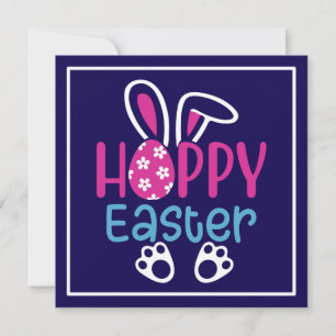 Happy Easter Bunny Egg Cute Spring Design Invitation