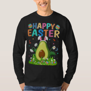 Happy Easter Bunny Egg Funny Avocado Easter Sunday T-Shirt