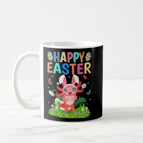 Happy Easter Bunny Egg Funny Axolotl Easter Sunday Coffee Mug