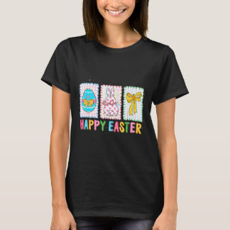 Happy easter bunny egg funny for kids boy girl T-Shirt