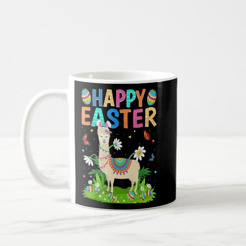 Happy Easter Bunny Egg Funny Llama Easter Sunday  Coffee Mug