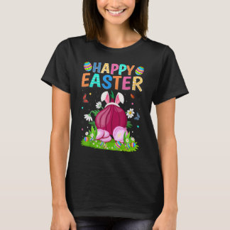 Happy Easter Bunny Egg Funny Onions Easter Sunday T-Shirt