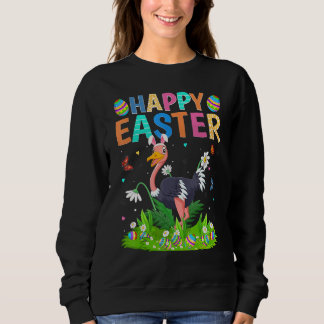 Happy Easter Bunny Egg Funny Ostrich Bird Easter S Sweatshirt
