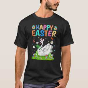 Happy Easter Bunny Egg Funny Swan Bird Easter Sund T-Shirt