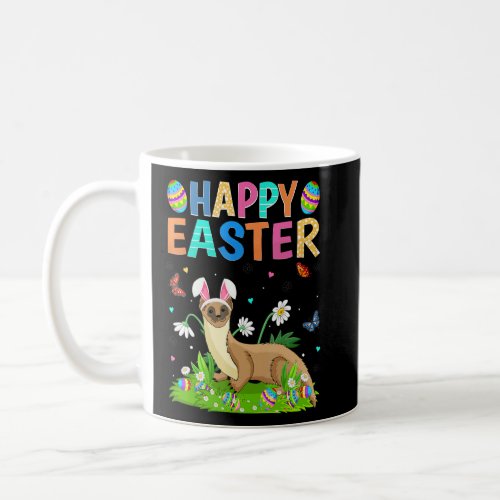 Happy Easter Bunny Egg Funny Weasel Easter Sunday  Coffee Mug