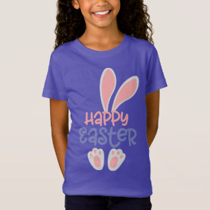 happy easter bunny egg religious design funny kids T-Shirt