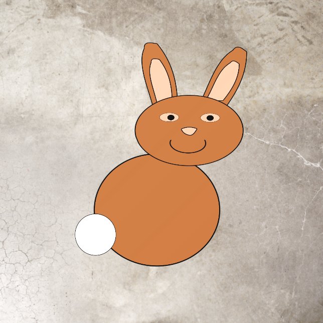 Happy Easter Bunny Floor Decals (Insitu)