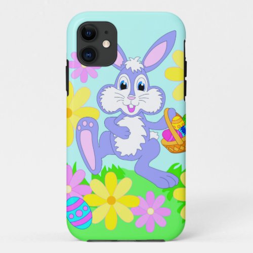 Happy Easter Bunny Flowers Cover