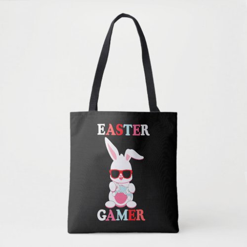 Happy Easter Bunny Funny Gamer Video Game Boys Gir Tote Bag