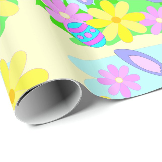 Happy Easter Bunny Gift Wrap (Roll Corner)